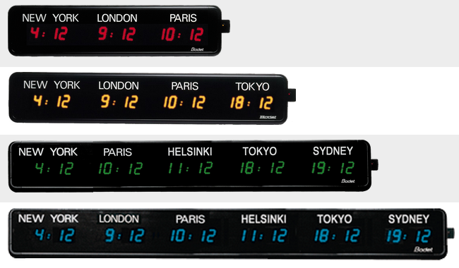ceas digital world time led colors 4type